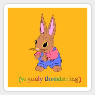 Vaguely Threatening Bunny Magnet